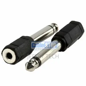 6.35mm 1/4" MONO Plug to 3.5mm MONO Female Socket Headph