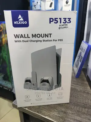 Ps5 Wall Mount With Dual Charging Station
