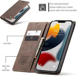 Caseme for iPhone 13 Wallet Case, Luxury Magnetic Stand, Car
