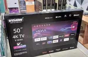 Vision Plus 50" Frameless Uhd Smart Android Tv - Black