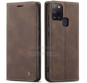 Caseme Samsung Galaxy A21S Wallet Magnetic Flip Case Coffee