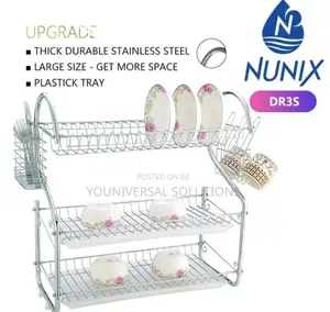 Stainless 3tier Nunix Dish Rack