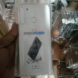 Samsung Galaxy A21 Case - Crystal Clear Hybrid Material Cov