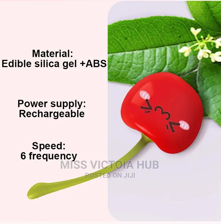 Cherry Mini Vibrator With Nipple Clitoral Stimulation