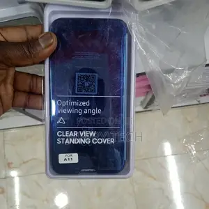 Flip Cover for Samsung Galaxy A11, Latest Clear View Standin