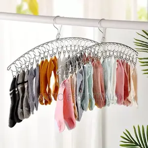 Stainless Steel Drying Hanger, Socks And Underwear Rack