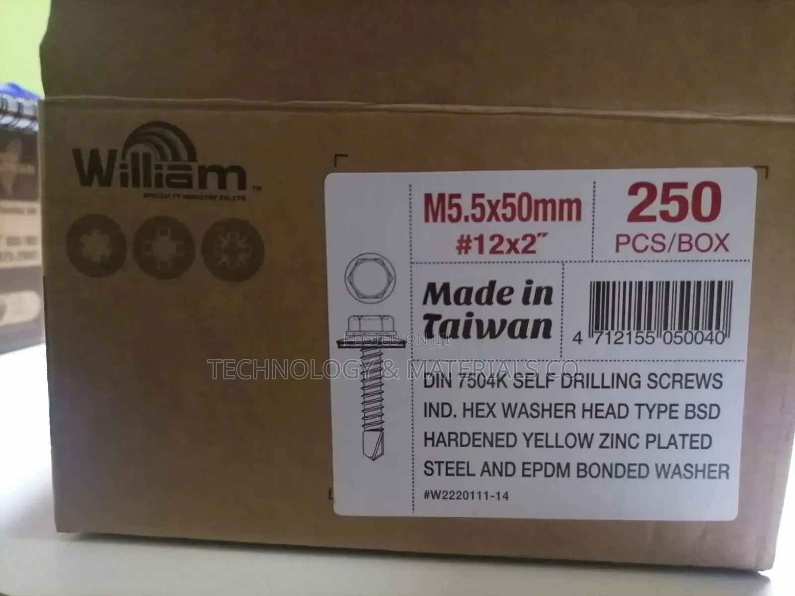 Self Tapping Screws (Greenhouse/Roofing ) 50mm