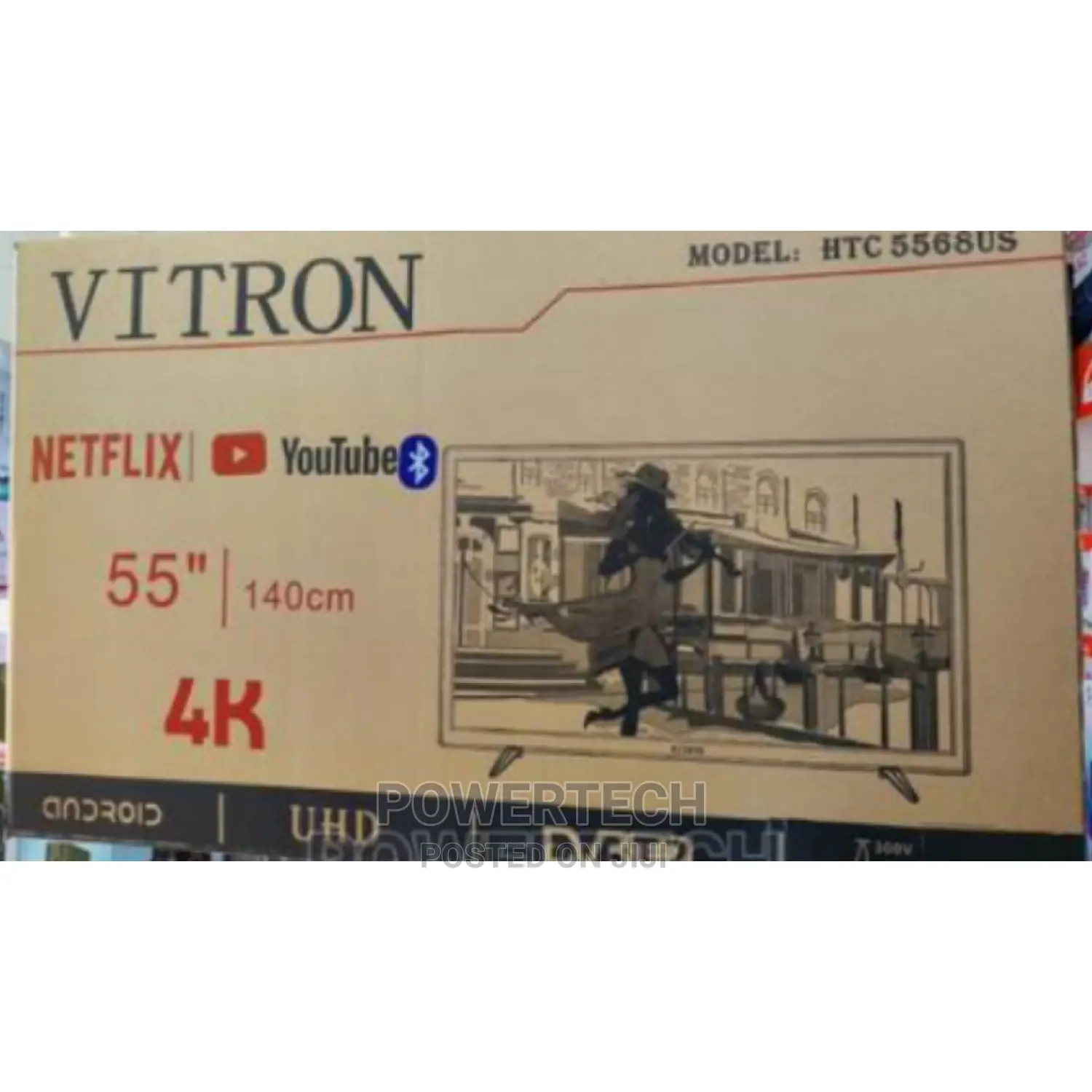 Vitron 55 Inches Smart Android With Bluetooth.