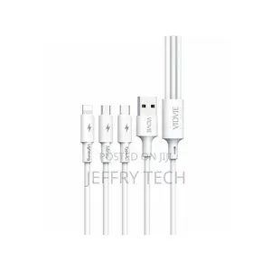 Vidvie USB Cable 3 in 1 - Lightning + Micro + Type C - 120 C