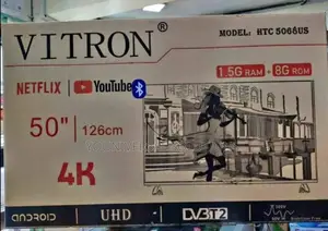 50 Inchez Vitron Smart Android Bluetooth Enabled Tv.