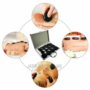 16pcs Stone Spa Massager Set