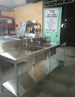 6/2 Stainless Steel Washing Sink ( Double Deep Bowl)