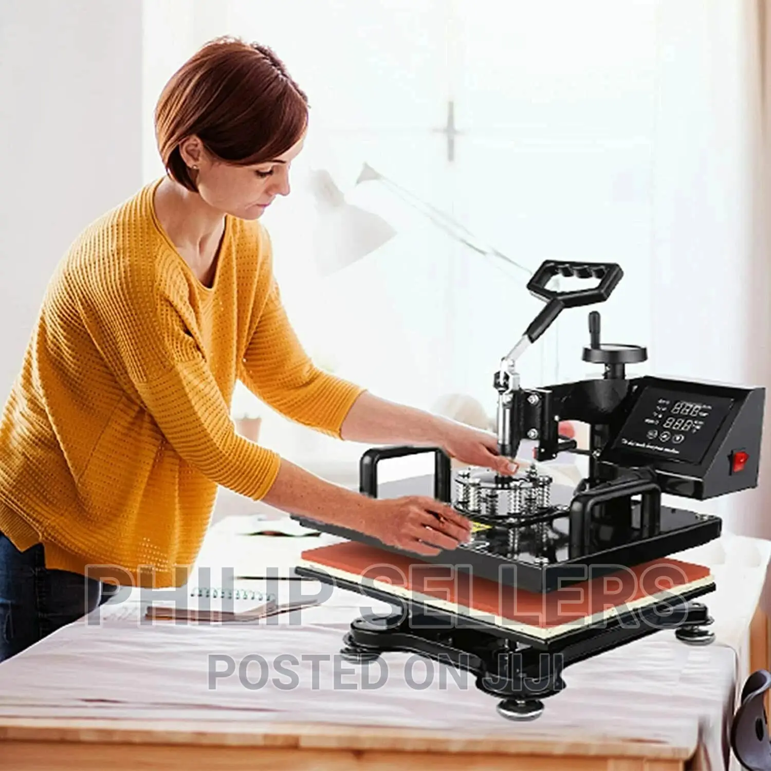 Heating Board:12′′ X 15′′;Plate Press(#1): 5′′, Plate