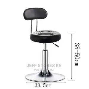 Round Pedicure Stool With Back Rest