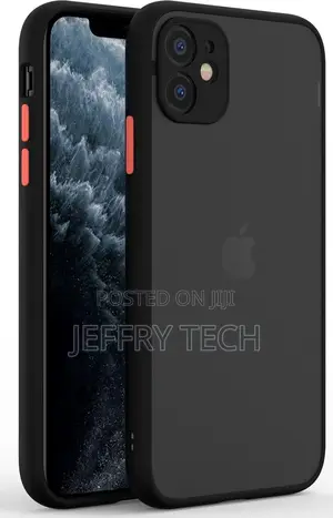 Matte Smoke Case Cover for iPhone 12 - Black