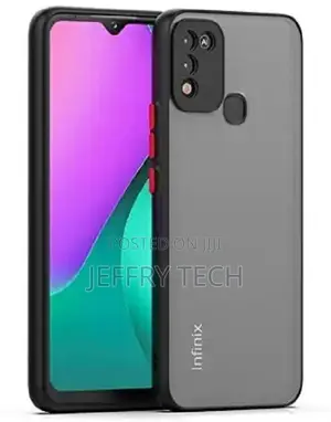 Back Cover for Infinix Hot 10 Play, Infinix Smart 5 (Black,
