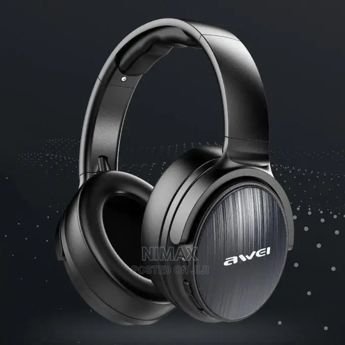 Awei Foldable Bluetooth-Compatible 5.0 Stereo Deep-Black