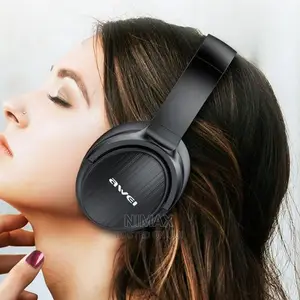 Awei Foldable Bluetooth-Compatible 5.0 Stereo Deep-Black