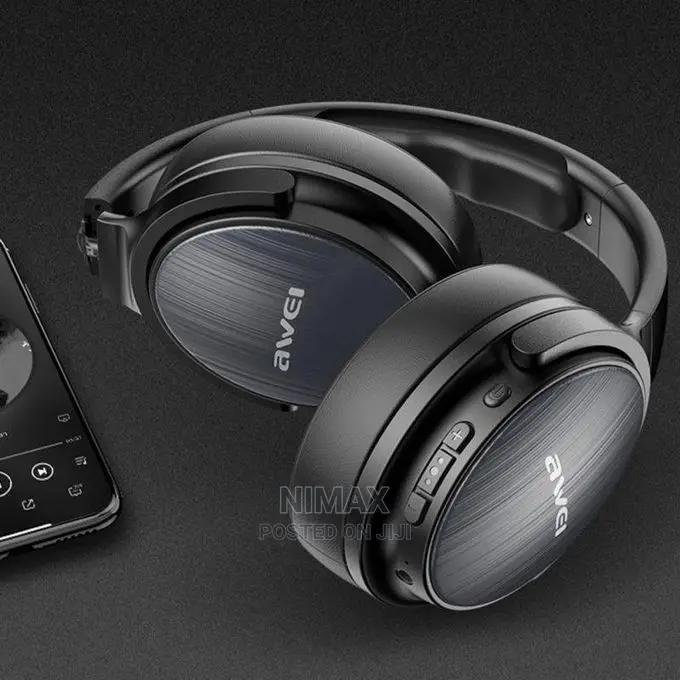 Awei Foldable Bluetooth-Compatible 5.0 Stereo Deep-Black