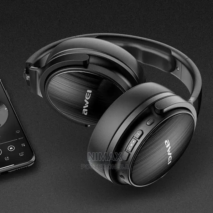Awei Foldable Bluetooth-Compatible 5.0 Stereo Deep-Black