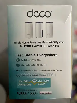 Tp-Link Deco P9 Home Hybrid Meshac1200 + AV1000 Whole Wifi