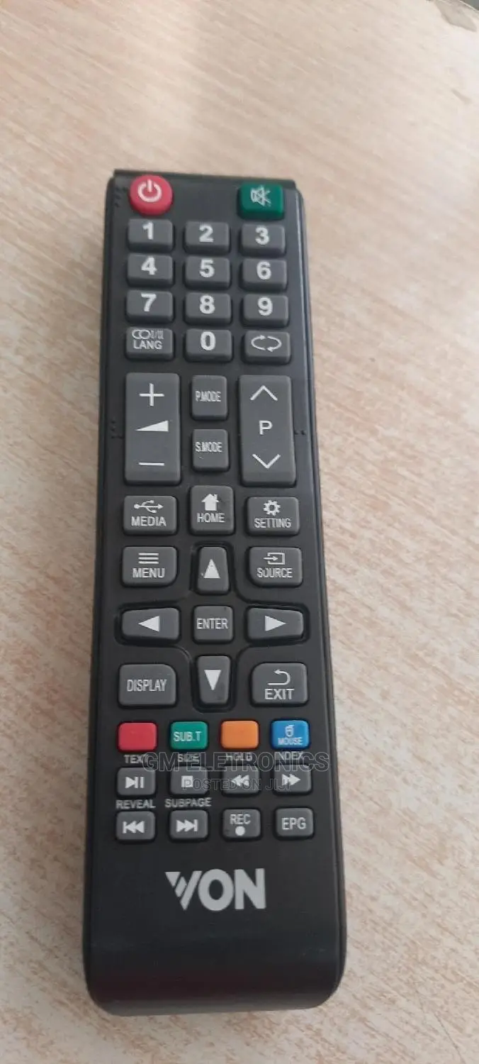 Von Smart Tv Replacement Controller.