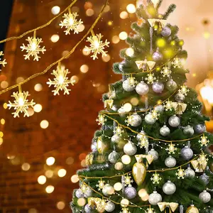 Christmas Light Decorations 10mtrs 40led Snowflake