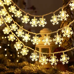 Christmas Light Decorations 10mtrs 40led Snowflake