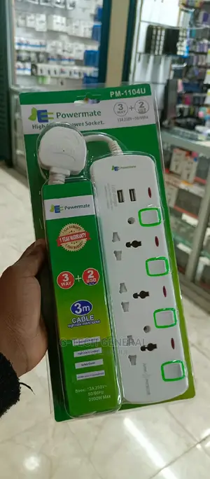 3 Way Extension With Two USB Ports
