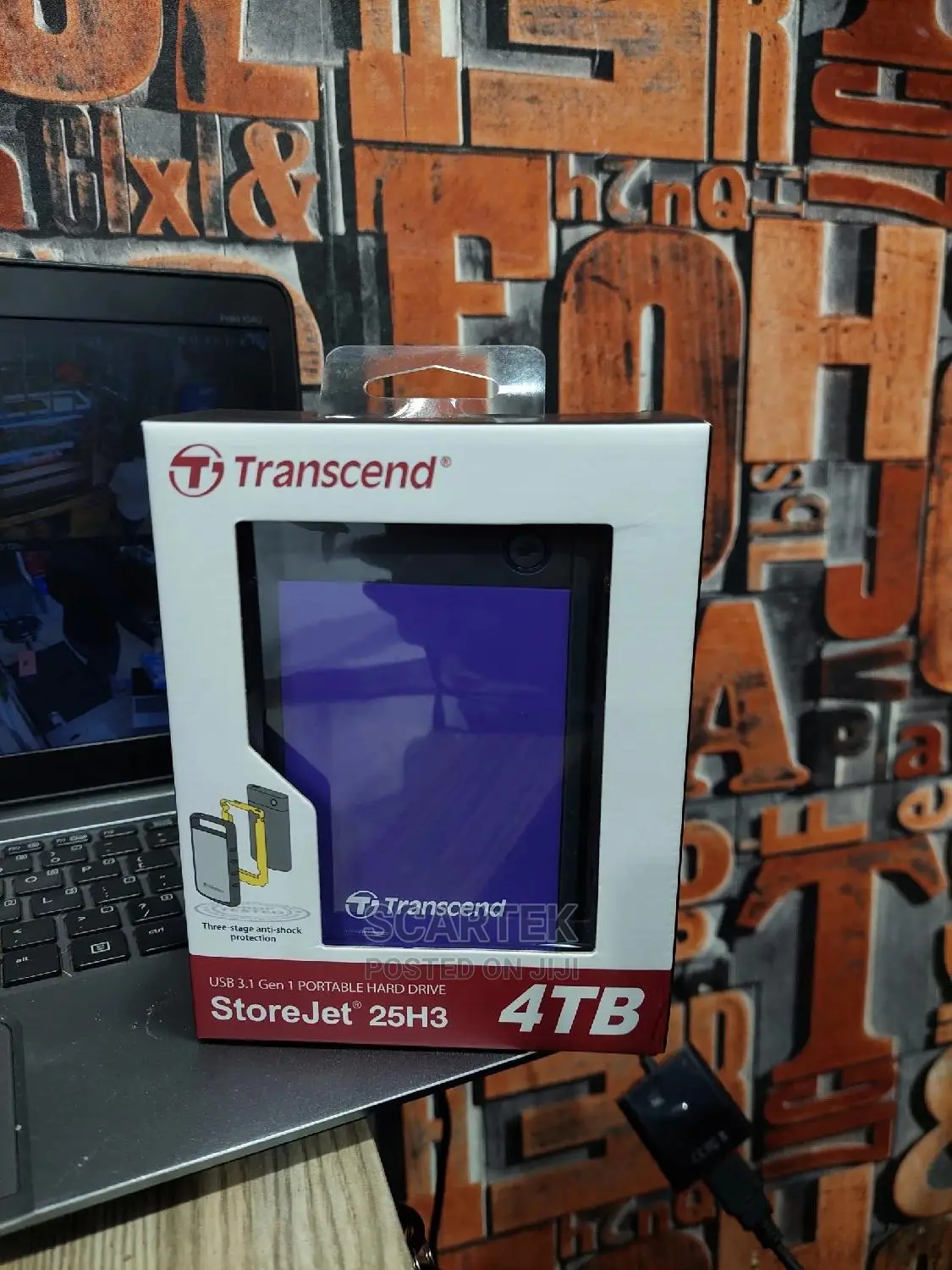 Transcend 4tb Portable Hard Drive (25h3)