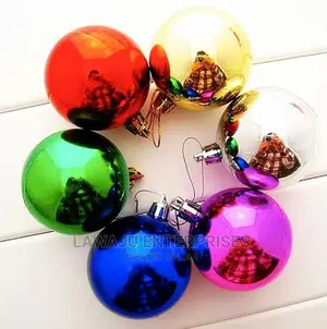Christmas Decorating Coloured Ball Set- 12pcs