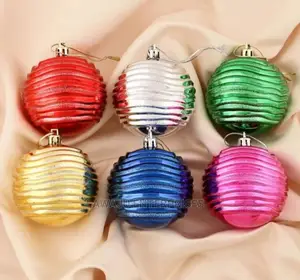 Christmas Decor Coloured Balls- 6pcs