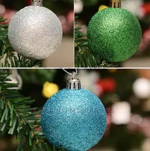 Christmas Decorating Shiny Balls- 6pcs