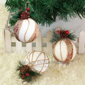 Clothed Christmas Balls - 3pcs