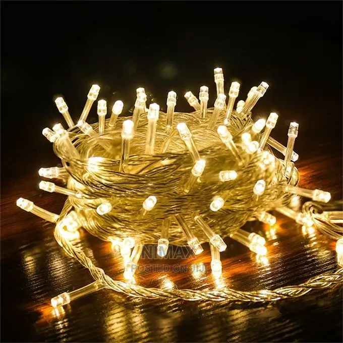 Christmas Lights Multi Function 100 Led Light - Gold 10mtrs