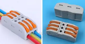Pack of 5 Wire/ Cable Connectors, 3 Way 32 Amps