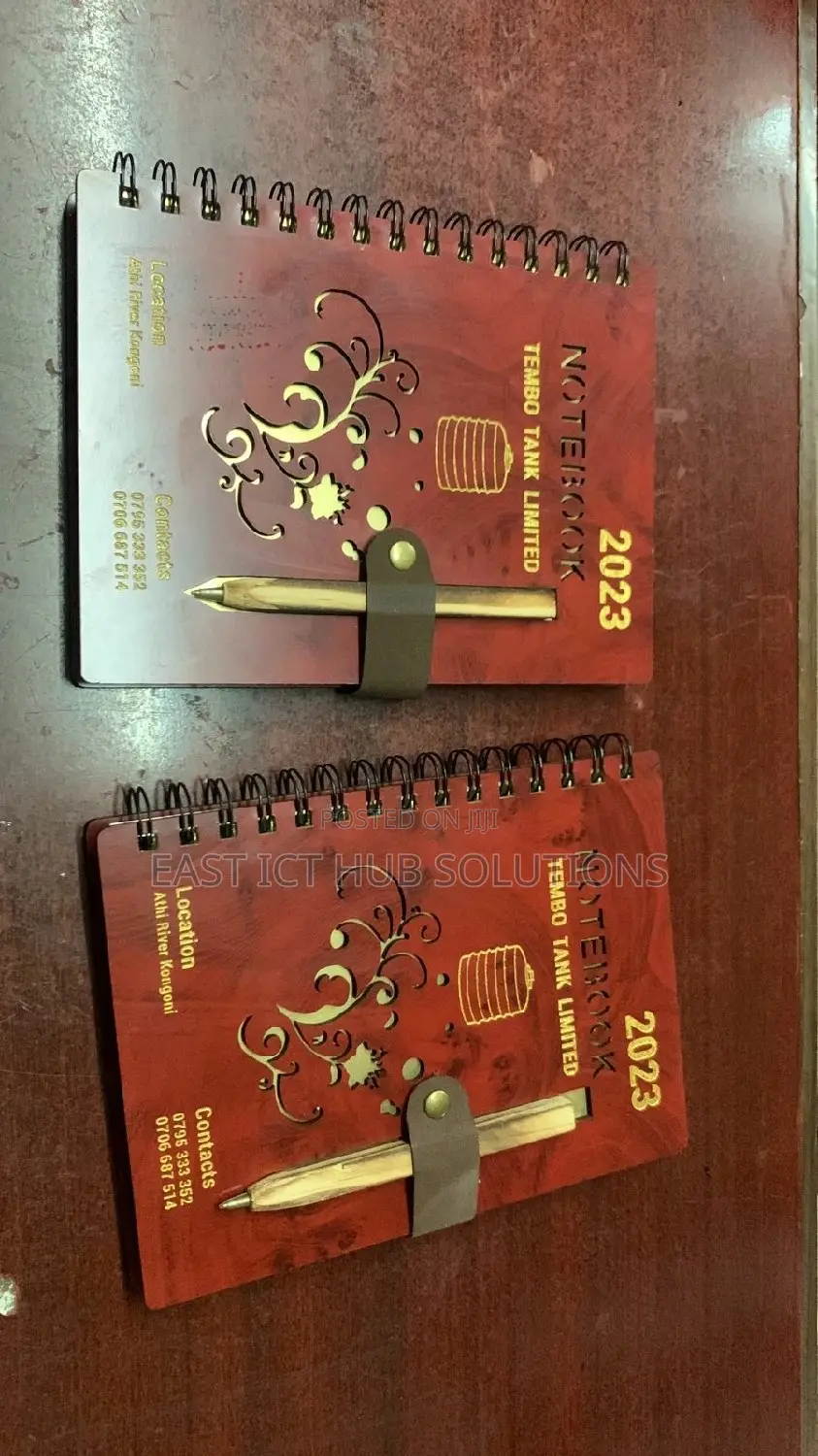 Wooden Book Notebooks A5 Size