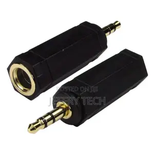 6.35mm 1/4 Socket to Stereo 3.5mm Jack Plug Adapter Headphon