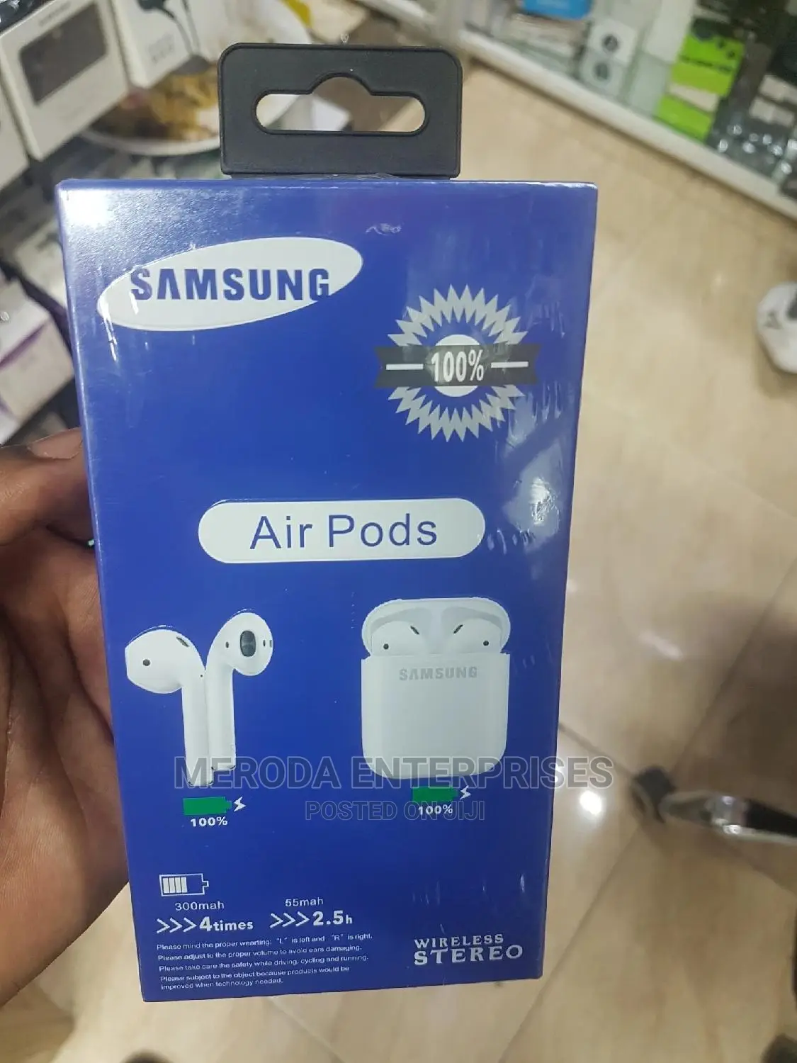 Samsung White Wireless Headset Bluetooth