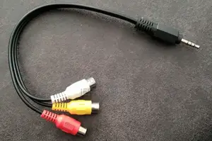 3.5mm Mini AV Male 3-Rca Female Audio Video Cable Stereo Hea