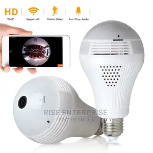 Panoramic 360 Degrees Cctv Bulb Wi-Fi Hidden Camera