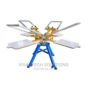 4 Colors 4 STATIONS SCREEN PRINTER