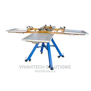 Heavy Duty 4 Color 4 Station Silk Screen Printing Machine