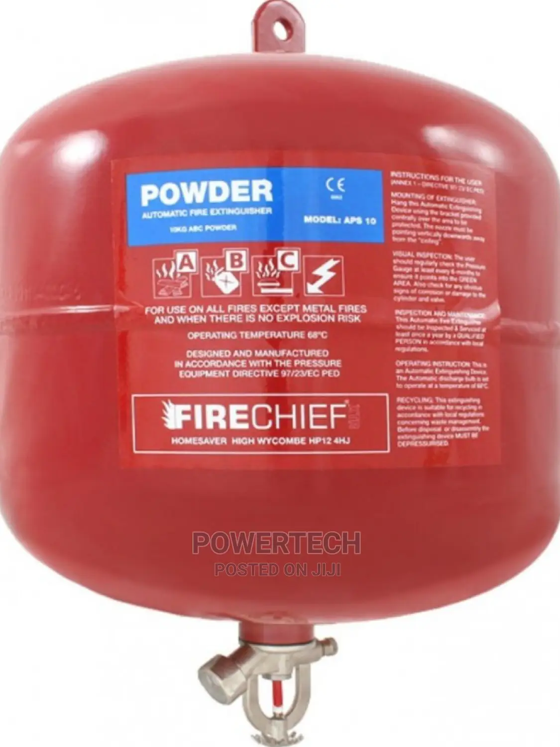 Automatic 6kg Dry Powder Fire Extinguisher;