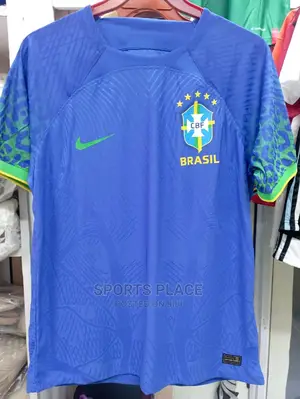 Brazil Away Jersey Player Version Qatar World Cup 2022