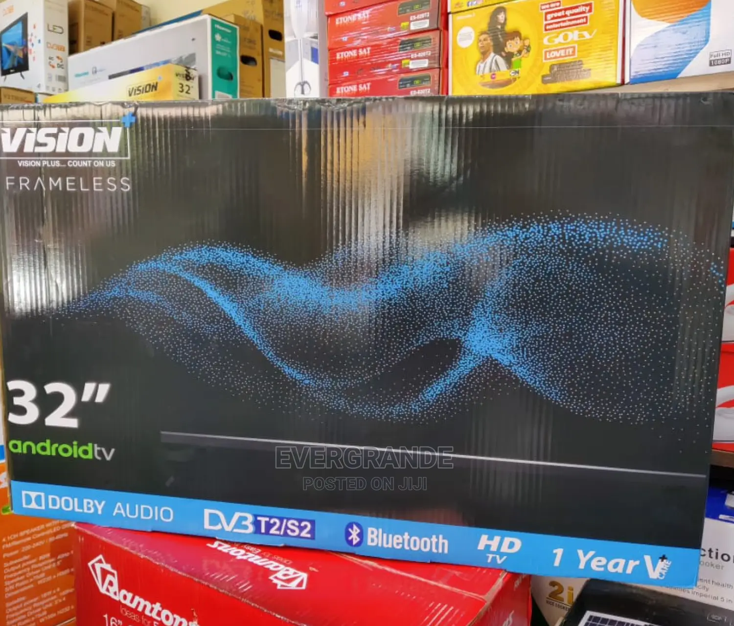 Vision 32 Inches Smart Android Frameless Tv With Bluetooth