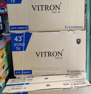 Vitron 43 Inches Smart Android Frameless Tv ::