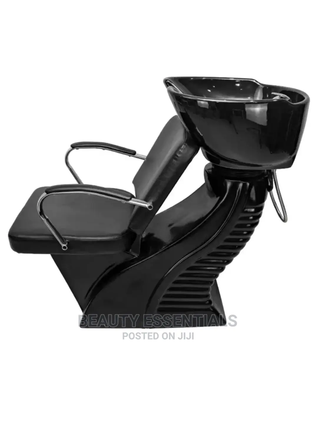 Black Chrome Shampoo Sink