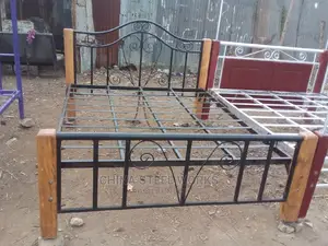 5 by 6 Metalic Frame Mahogany Stands