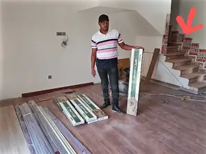 Non Cold Floor Laminate Self Sticking Tiles